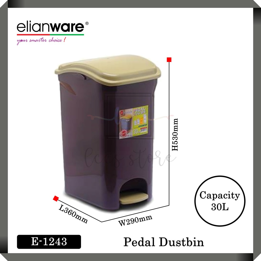 plastic pedal dustbin