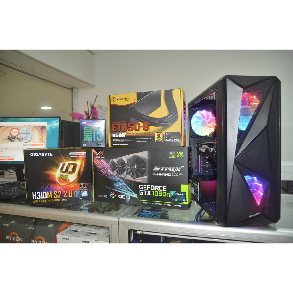 Intel Core I5 8500 8gb Ram Asus Rog Strix Gtx 1080 Ti 11gb 1gb Ssd Pc Gaming Editing Shopee Malaysia