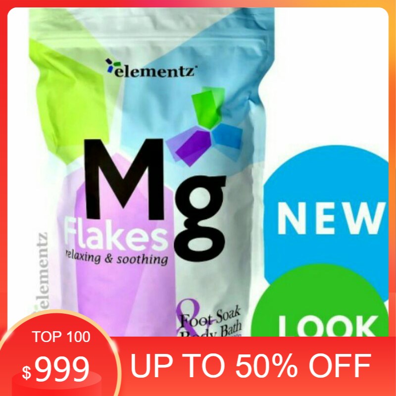 Magnesium flakes by Elementz 1kg with gift Shopee Malaysia