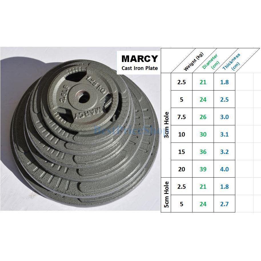 Marcy Standard Cast Iron Weight Plates