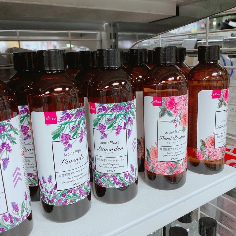 Daiso Aroma Water Humidifier Fragrance 240ml (Lavendar /Floral