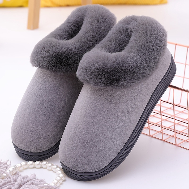 Winter Warm House Slippers Men Indoor Bedroom Shoes