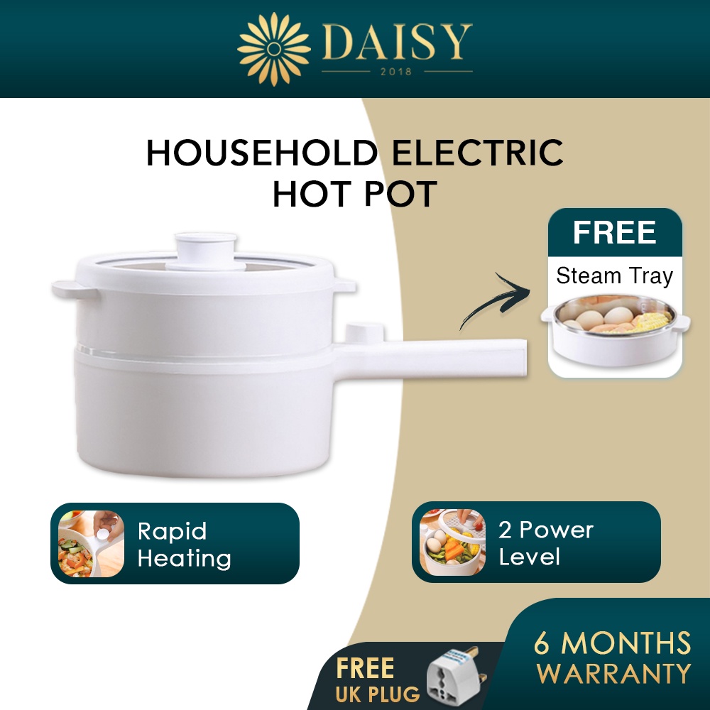 Multi Mini Electric Hot Pot Steamer Set 1.5L Portable Mini Cooking Pot