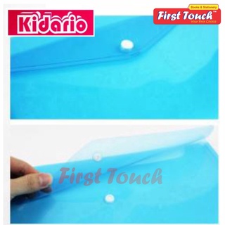 Kidario A4 Button Floder Bag 803A-18C File Butang Transparent Bag ...