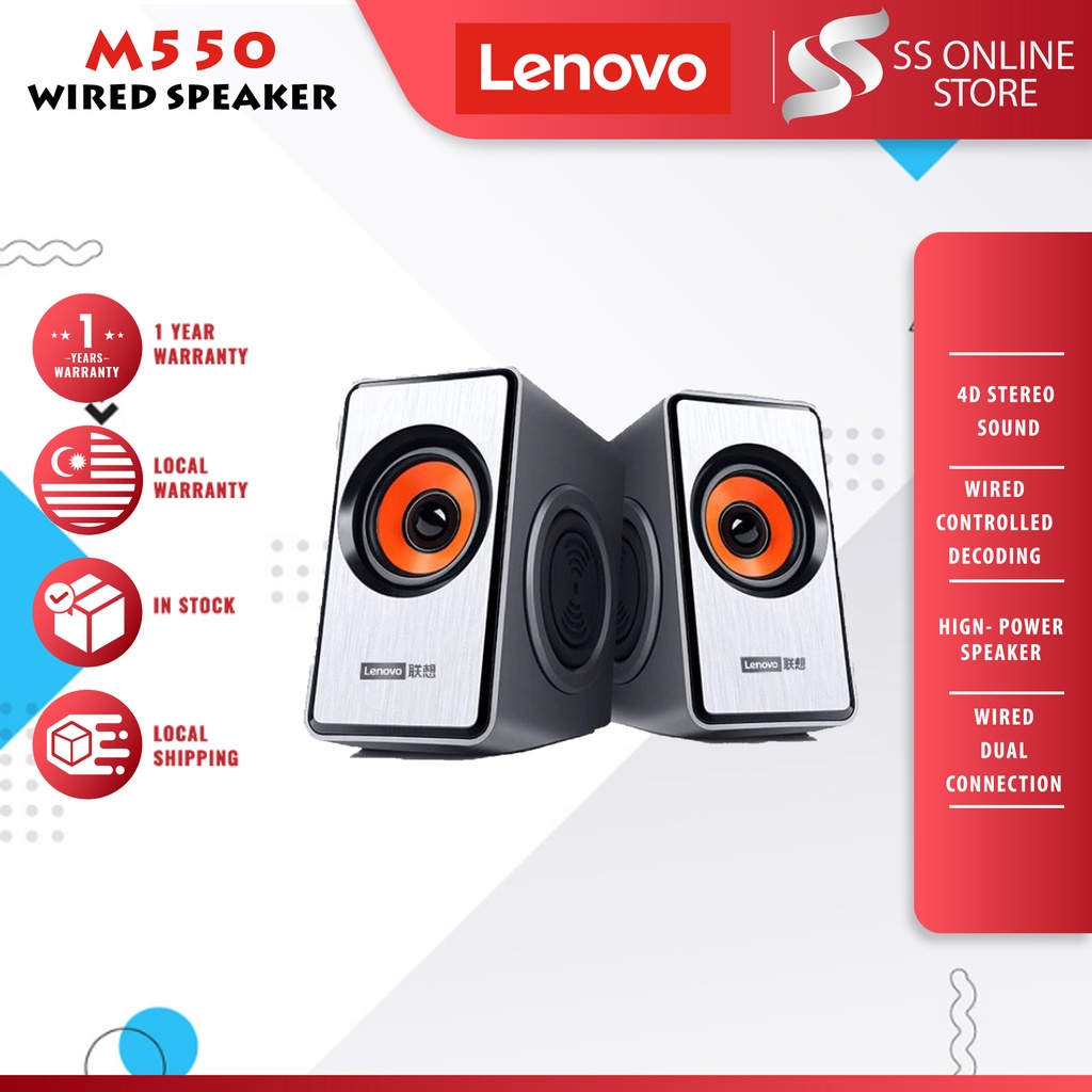 LENOVO Audio M550 Desktop Speaker Usb Speaker for Laptop PC Mobile Mini