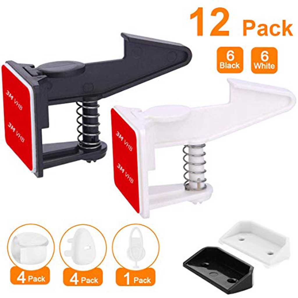 Cabinet Locks Child Safety Latches Baby Proofing Cabinets Drawer