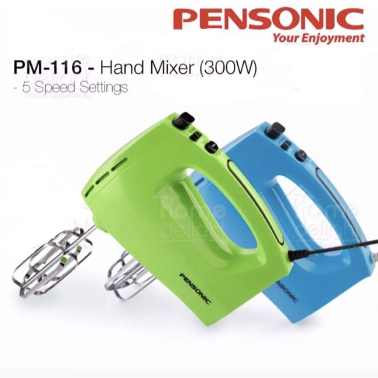 Pensonic Cornell Hand Mixer PM-116 (G/B) 300W | Blender Pemutar Kek Mixer Pengadun Kek Mixer