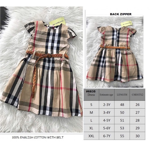 burberry kids dress