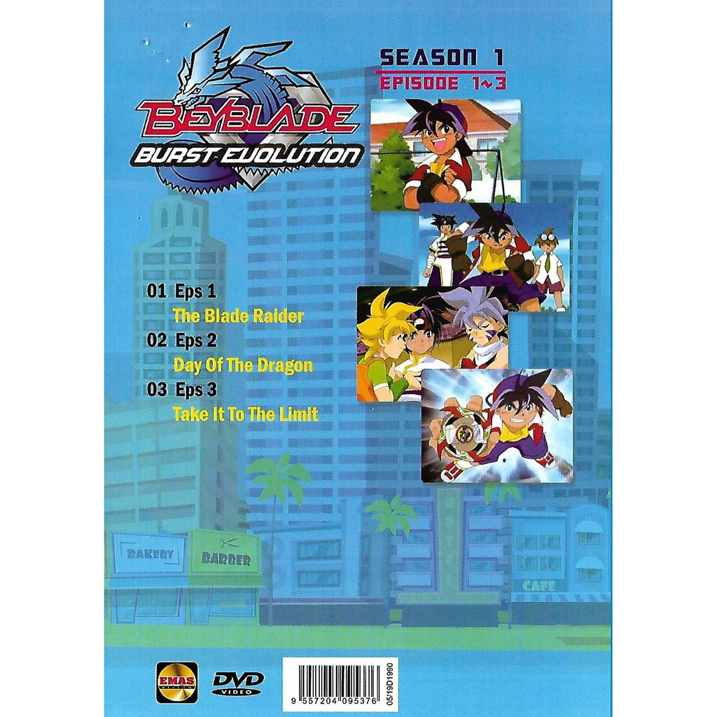 Beyblade Burst Evolution Season 1 Episode 1 3 Dvd Shopee Malaysia