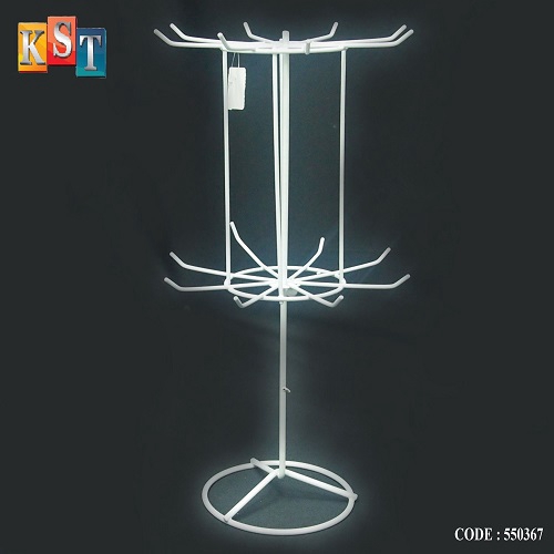 Metal Rotating Rack Display Stand 2 Layers Countertop Wire Rack