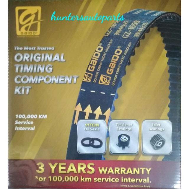 Gaido Timing Belt Set for Proton Wira 1.6 / Satria 1.6 Shopee Malaysia