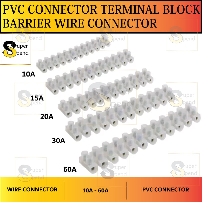 5A/10A/15A/20A/30A/60A PVC connector Terminal block barrier wire