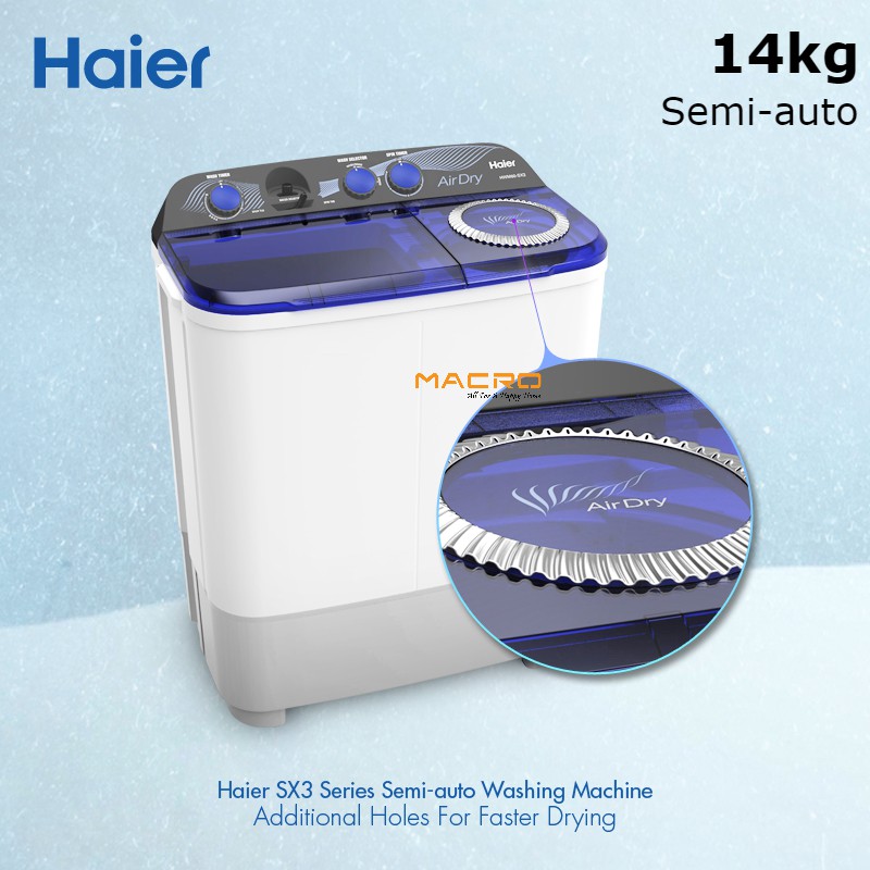 Haier 14kg HWM140SX3 Semi Auto Washing Machine Washer Mesin Basuh