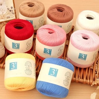 Mercerized Cotton Lace Yarn Threads Crochet Algodon Hand Knitting Lanas Embroidery Arts Crafts Sweater Scarf Freeshipping