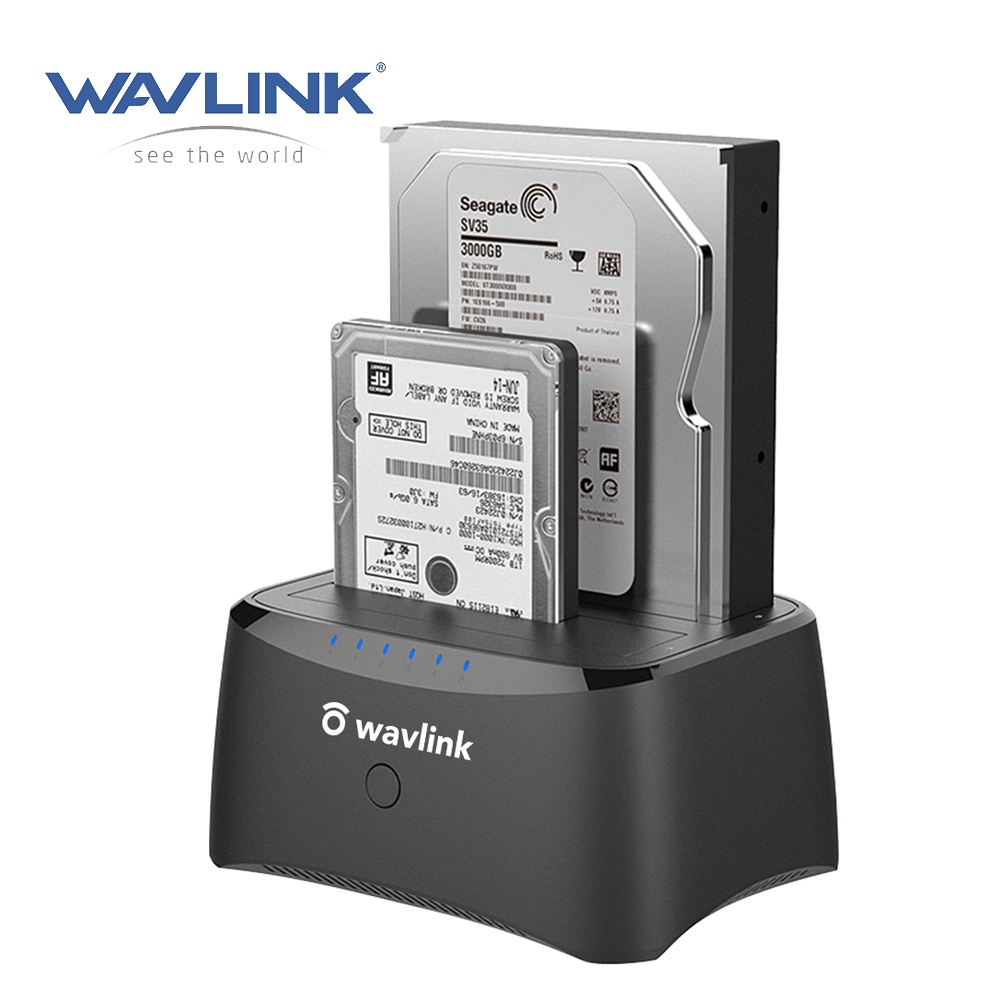 Wavlink USB 3.0 to SATA Dual Bay External Hard Drive Docking Station