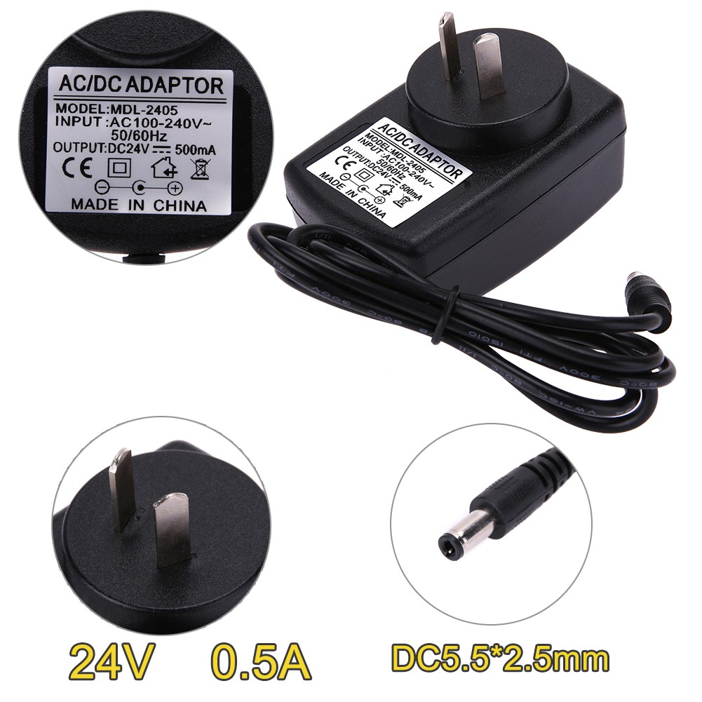 Dc24v 0 5a Adapter Ac 100v 240v To Dc 24v Converter Power Supply Adapter Shopee Malaysia