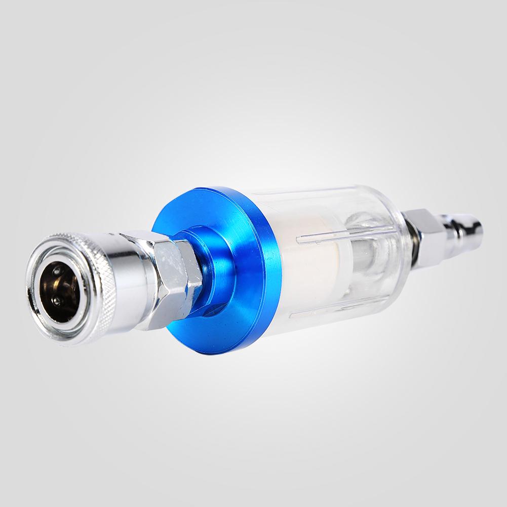 Spray Gun Air Line Filter Water Trap Moisture Separator with adapter InLine Water Oil Trap