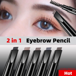 Eyebrow Pencil Natural Waterproof Rotating Automatic Eye Brow Pencil with Brush Beauty Makeup Cosmetic Tool 5 Colors Optional