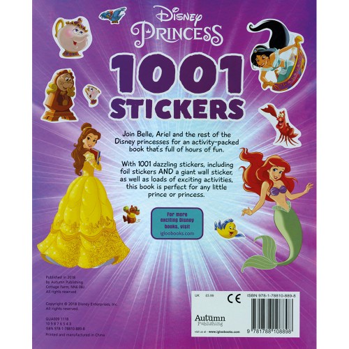 disney princess 1001 stickers