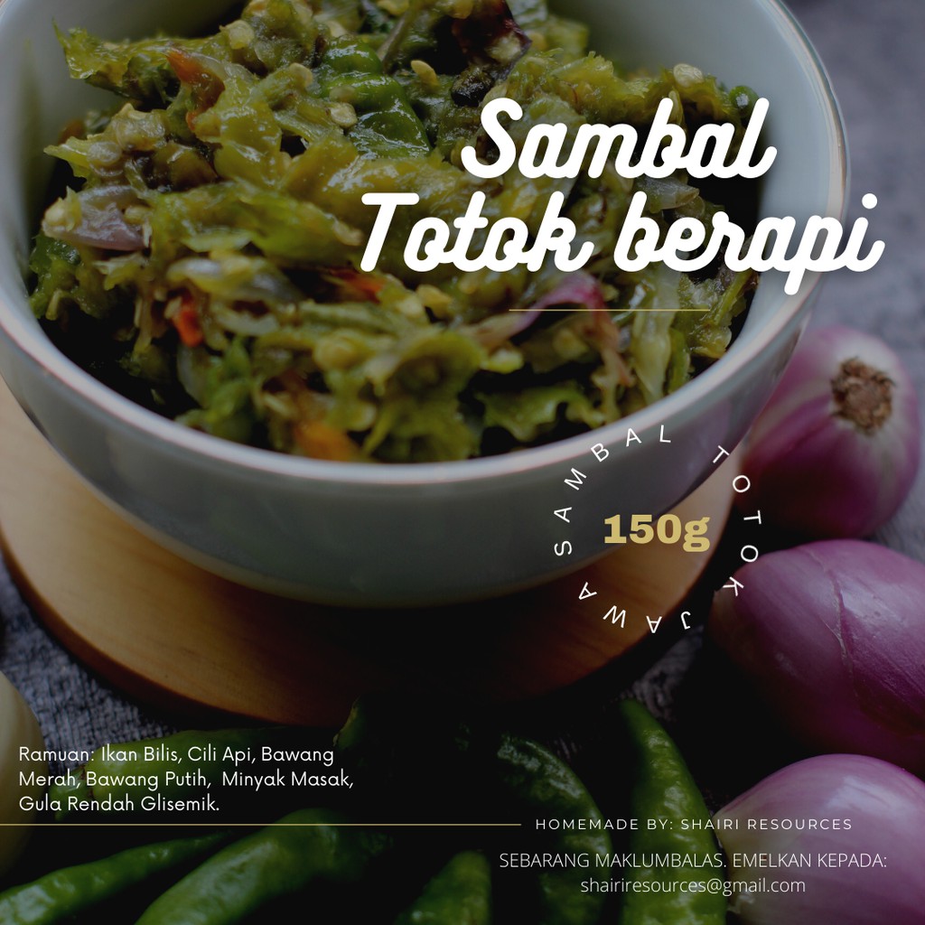 Sambal Totok Jawa Berapi Shopee Malaysia