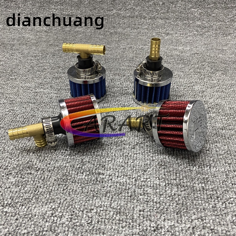 Have Quality K&N 12mm Engine / Oil Crankcase Breather Valve Intake Filter Mini KN Air Copper-Straight Adapter-12MM - Image 2