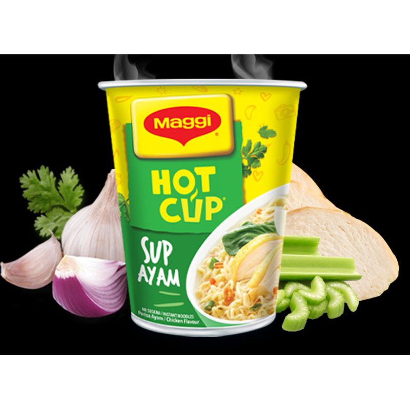 Maggie Hot Cup Chicken Sup Ayam Special 58g Shopee Malaysia