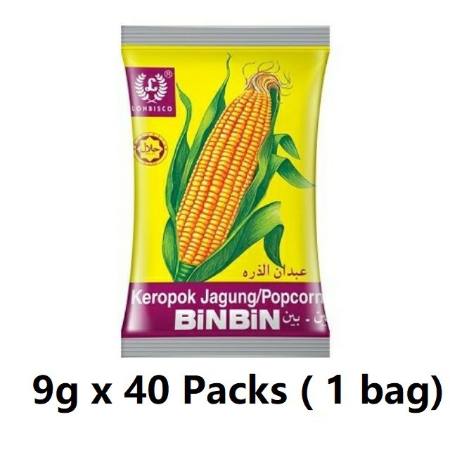 London Jagung Bin Bin Snack 40 Packs ( 1 Bag) New Packaging Halal ...