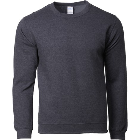 dark grey crew neck sweatshirt