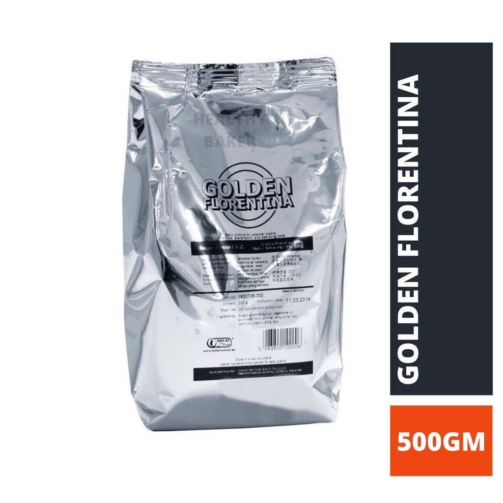 Golden Florentina Florenta For Caramel Cookies & Florentines, 500 gm / Tepung Florentina / 麦芽糖粉 / 杏仁瓦片