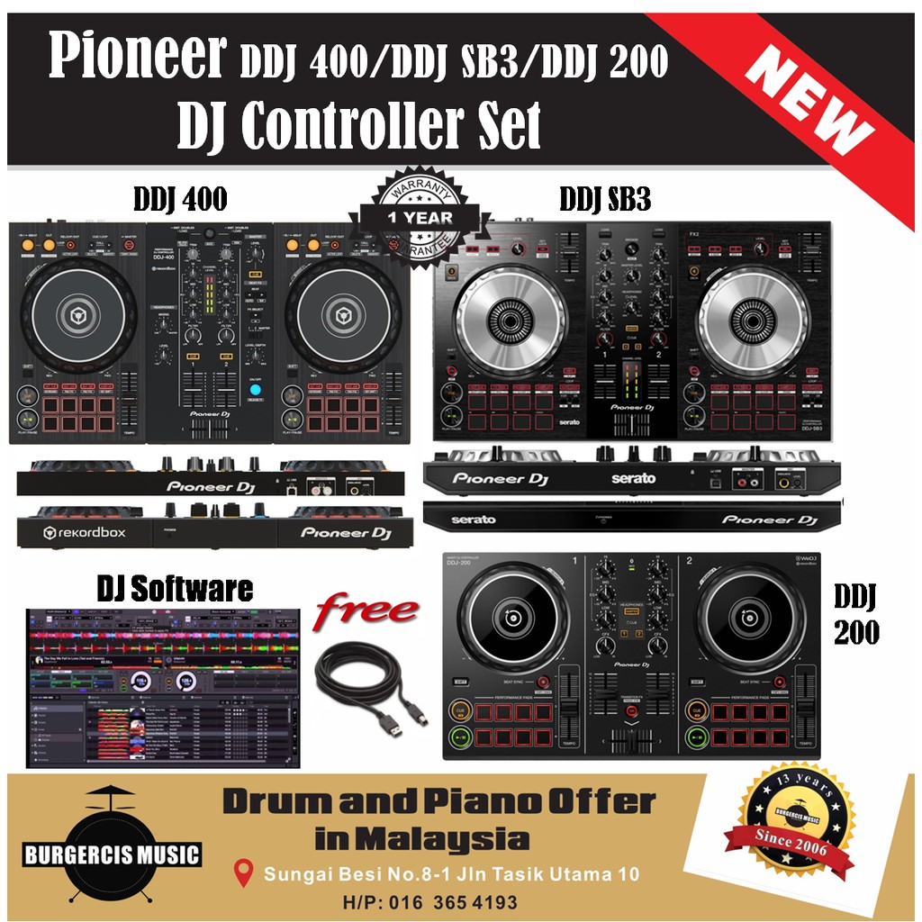 Pioneer Dj Ddj 400 400 N Ddj Sb3 Ddj 0 2 Channel Controller Rekordbox Dj Serato Dj Ddj 400 Ddj Sb3 Ddj 0 Ddj 400 N Shopee Malaysia