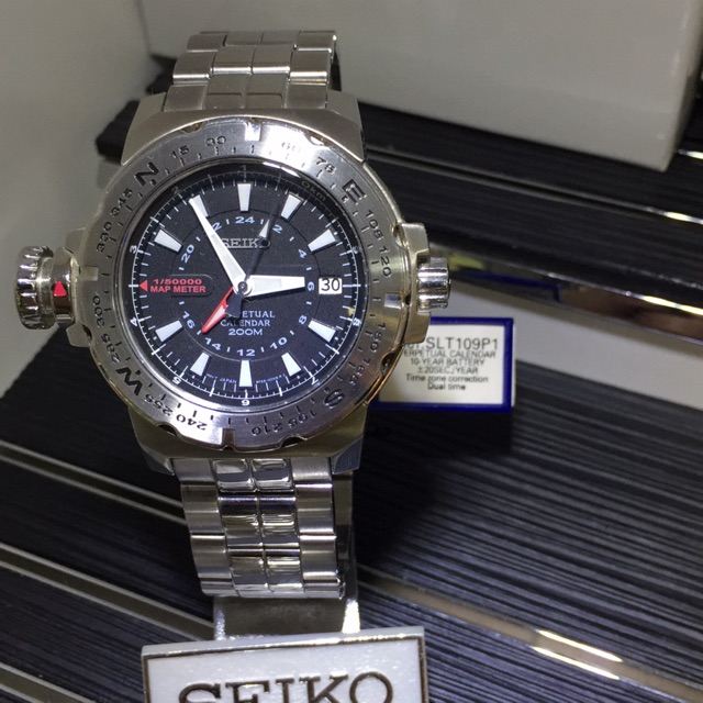 seiko dual time zone watches