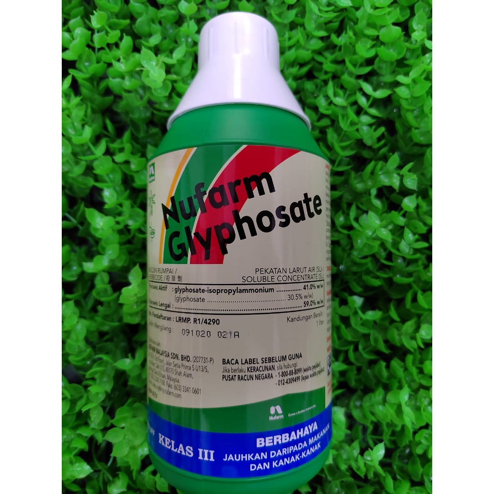 Racun Rumput Rumpai 1 Liter Nufarm Glyphosate 41 Shopee Malaysia