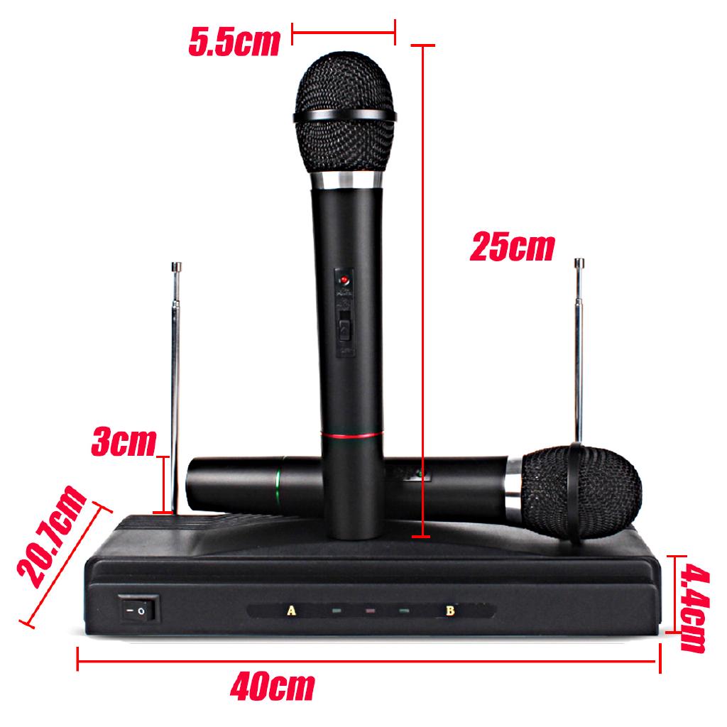 Karaoke Wireless Microphone System KTV Dual Handheld 2 x Mic Shopee
