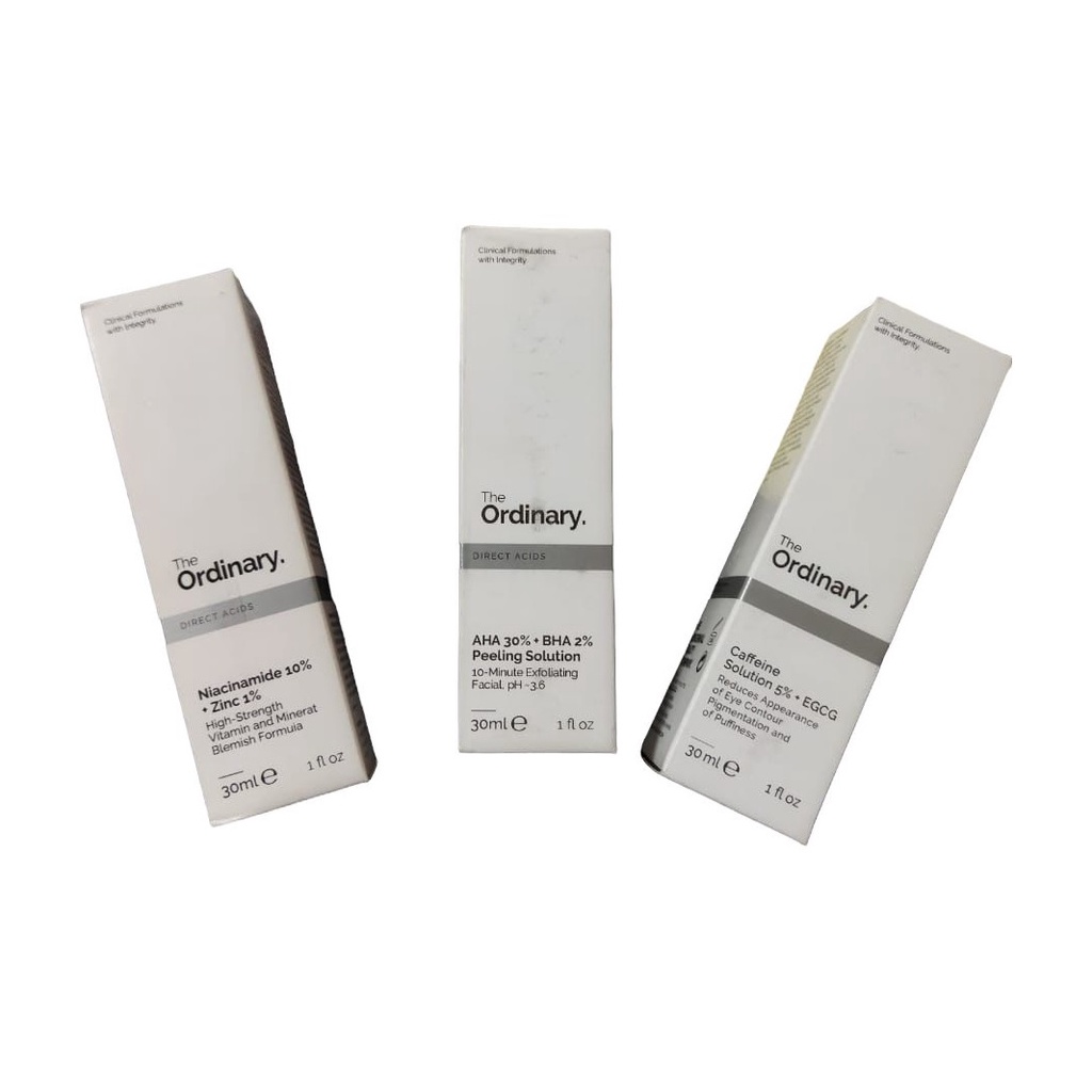 The Ordinary Bestsellers (Niacinamide/ AHA + BHA/ Caffeine/ Hyaluronic