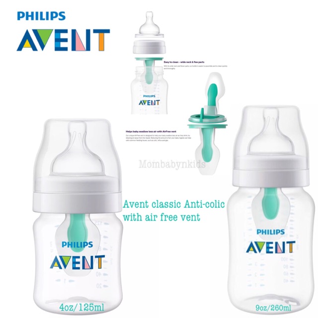 avent anti colic airfree