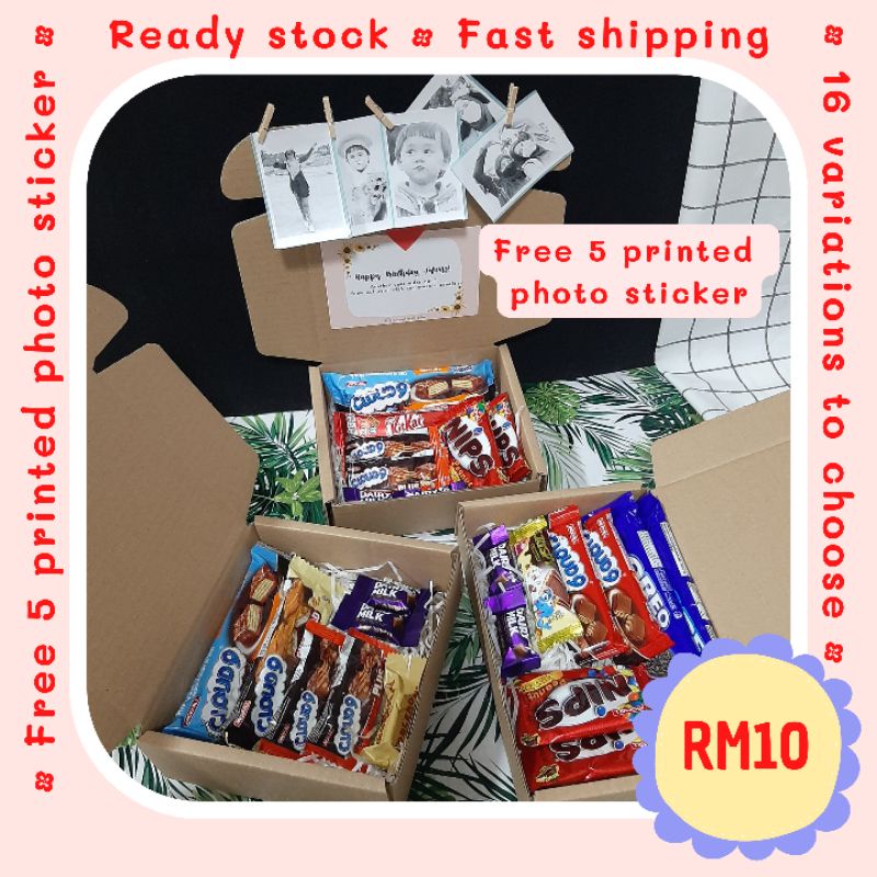 RM10 Gift box Surprise box Chocolate Box Birthday box Hadiah Murah