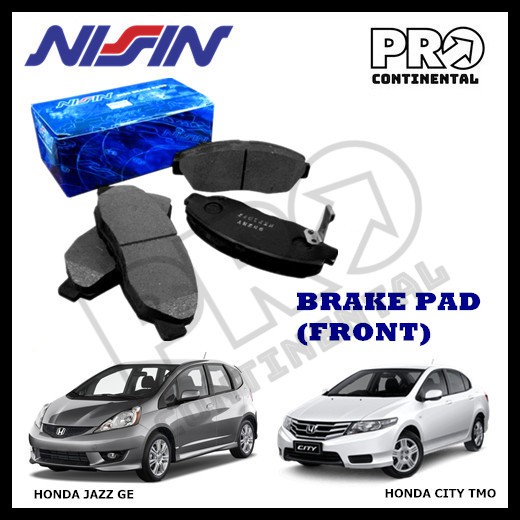 GENUINE NISSIN HONDA CITY TMO JAZZ GE TFO 200813 FRONT BRAKE PAD