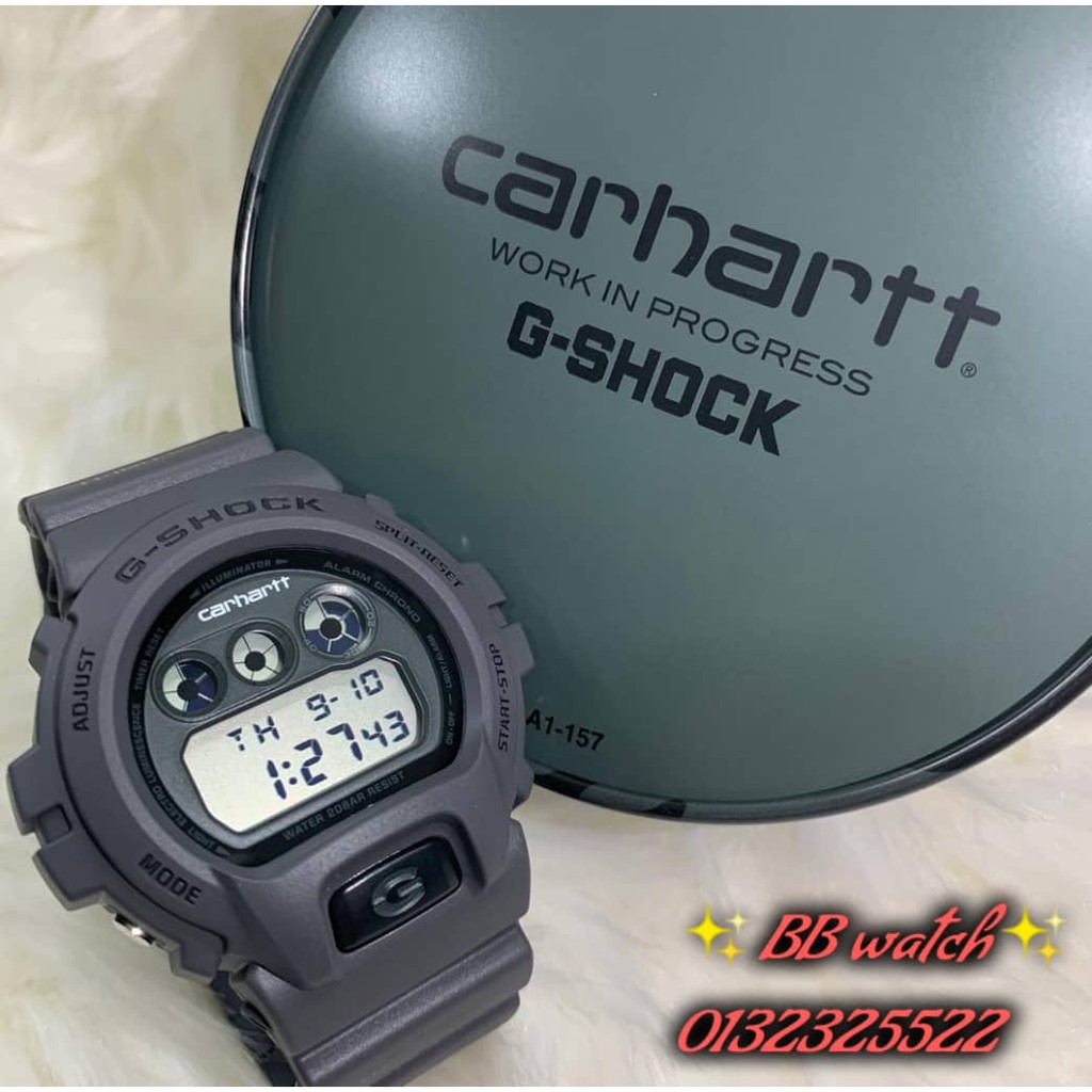Carhartt WIP × G-SHOCK DW-6900 デジタル腕時計 Carhartt WIP x G-Shock DW-6900 for Japan 10th Anniversary