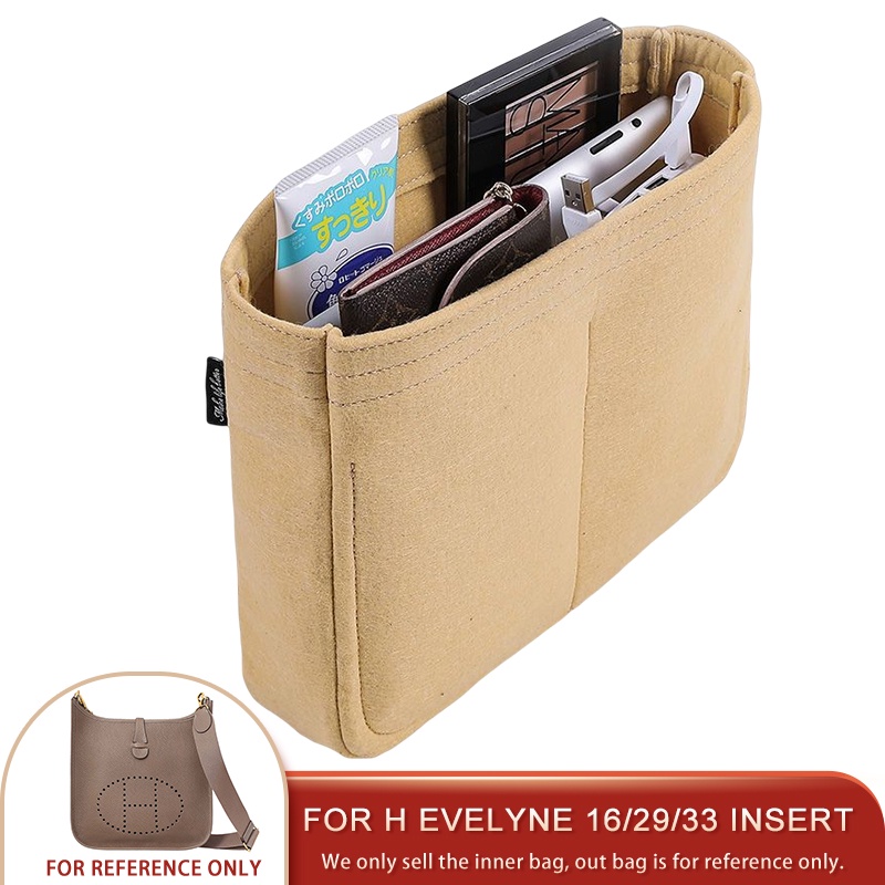 Felt Purse Organizer Insert For H Evelyne 16 29 33 Makeup Inner Bag Organizer Women's Luxury Handbag & Tote Shaper
