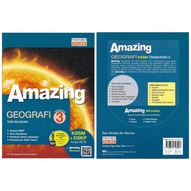 Ready Stock Oxford Fajar Amazing Geografi Kssm Tingkatan 3 Form 3 Shopee Malaysia