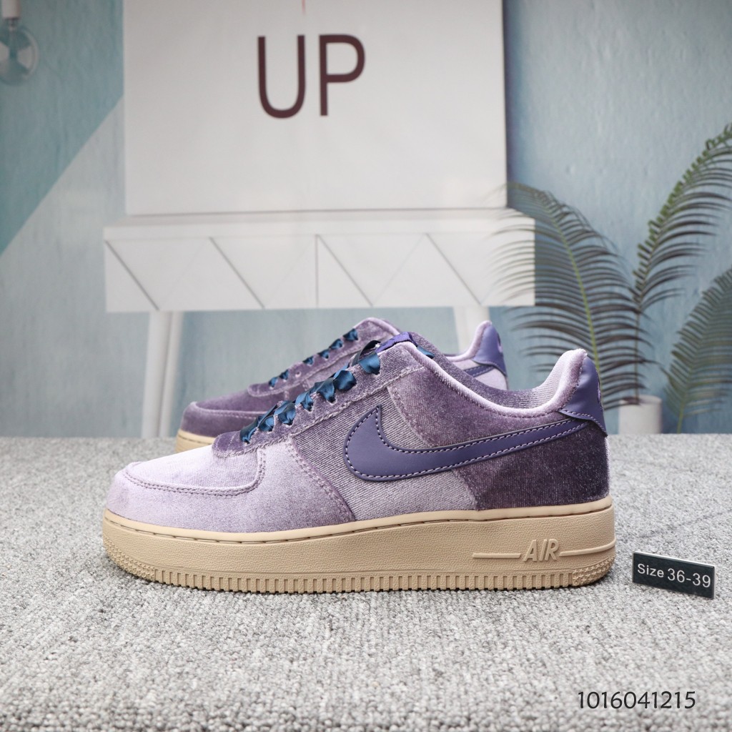 nike air force purple velvet