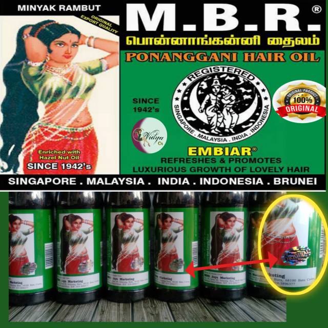 Mbr Indian Ori 100 Hair Oil Shopee Malaysia