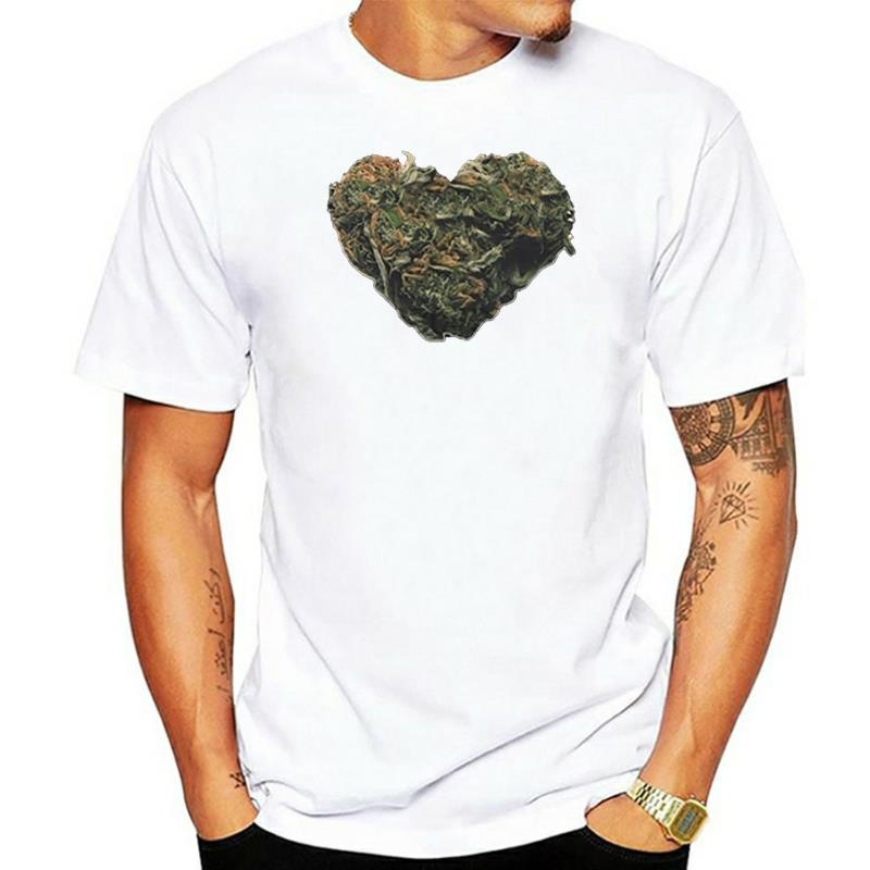 Hot mens fun casual print T-shirt Weed Love Grinder Herb Spice Crusher Girls pride Unisex New Fashion Cartoon Fun T-shirt