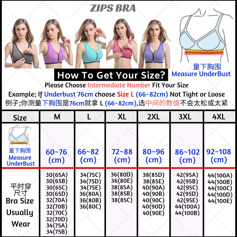 Skimk Sports Bra Front Closure, Skimk Front Closure 5D Beauty Back