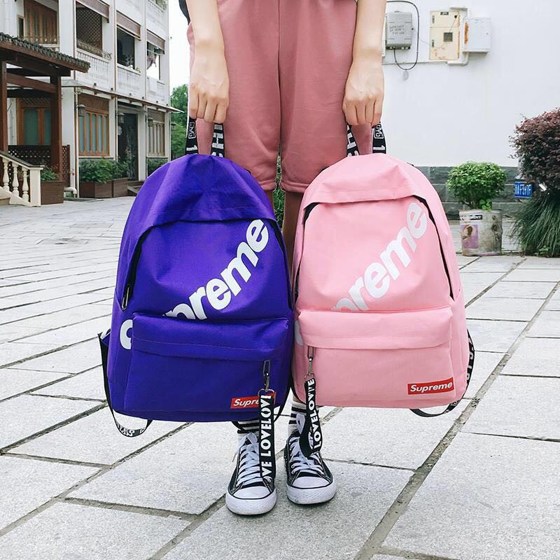 pink supreme bookbag