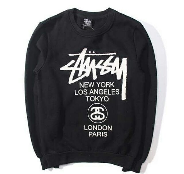 stussy world tour sweater