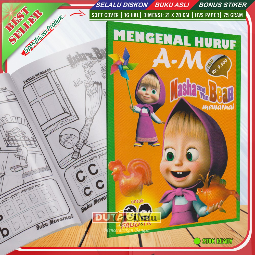 Children S Books Know A M Masha And The Bear Letters Shopee Malaysia