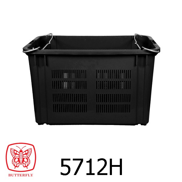 Heavy Duty Basket / Plastic Industrial Basket with Steel Handle