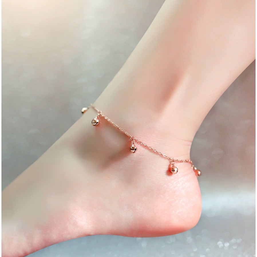 gold bell anklet