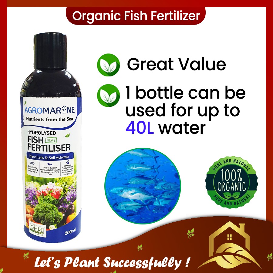 Agro Marine Fish Fertilizer Concentrate / Baja Ikan / Vitamin Pokok